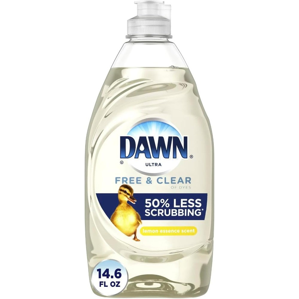 Dawn Free And Clear Lemon Essence 14 Fluid Ounce Liquid Dish Soap Pack Of 2
