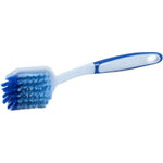 Dawn Kitchen Dish Brush White and Blue Non Slip Ergonomic Rubber Handle 2 Brushes