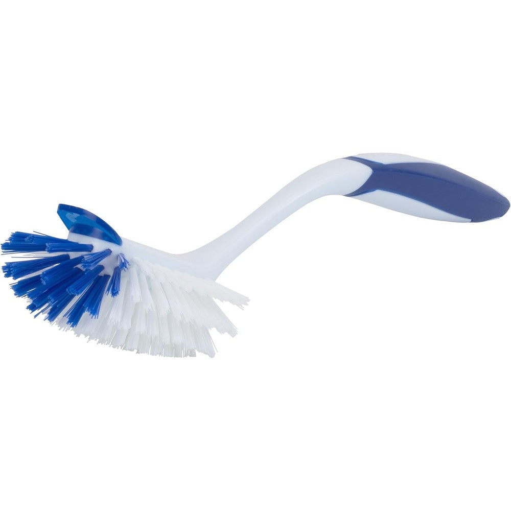 Dawn 235082 Radial Head Kitchen Brush With Non-Slip Comfort Grip Handle Blue And White