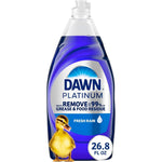 Dawn Platinum Liquid Dish Soap Grease Removal Fresh Rain Scent 26.8 Fluid Ounce Bottle