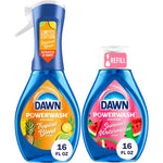 Dawn Powerwash Dish Soap Spray Kitchen Starter Kit Tropical Blend and Watermelon Refill Combo Pack 16 Fluid Ounce Each