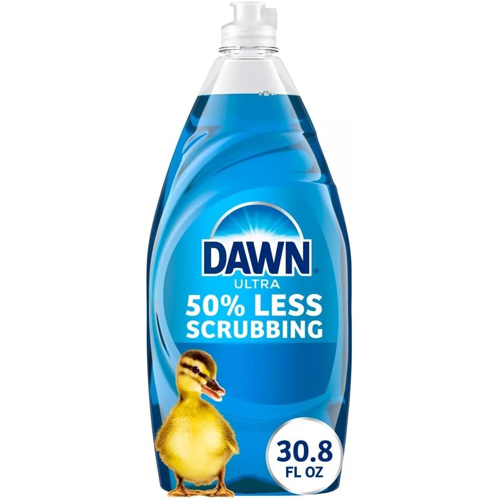 Dawn Ultra Dishwashing Liquid Dish Soap Original Scent 30.8 Fluid Ounces Tough Grease Remover Multi-Surface Cleaning