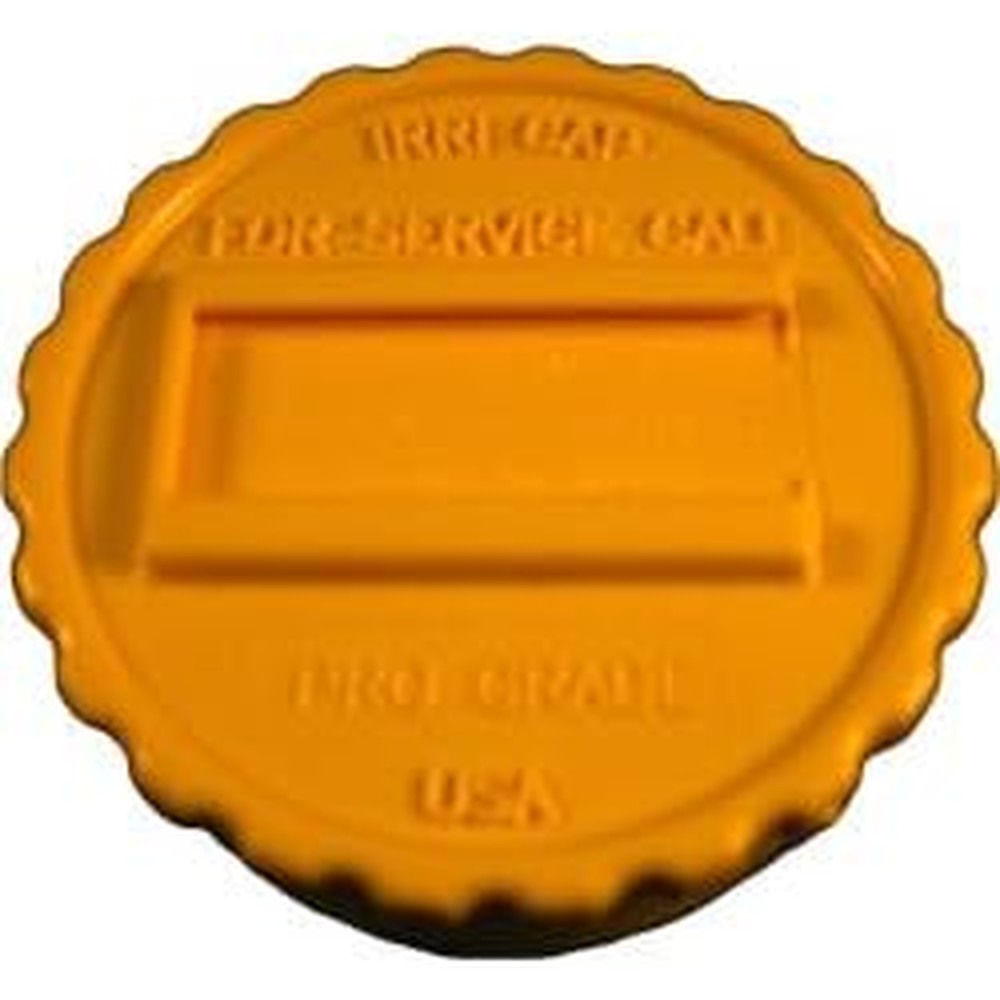 Dawn ICAP-2 Yellow Stop And Waste Cap For Irrigation And Pipe Access 2 Inch