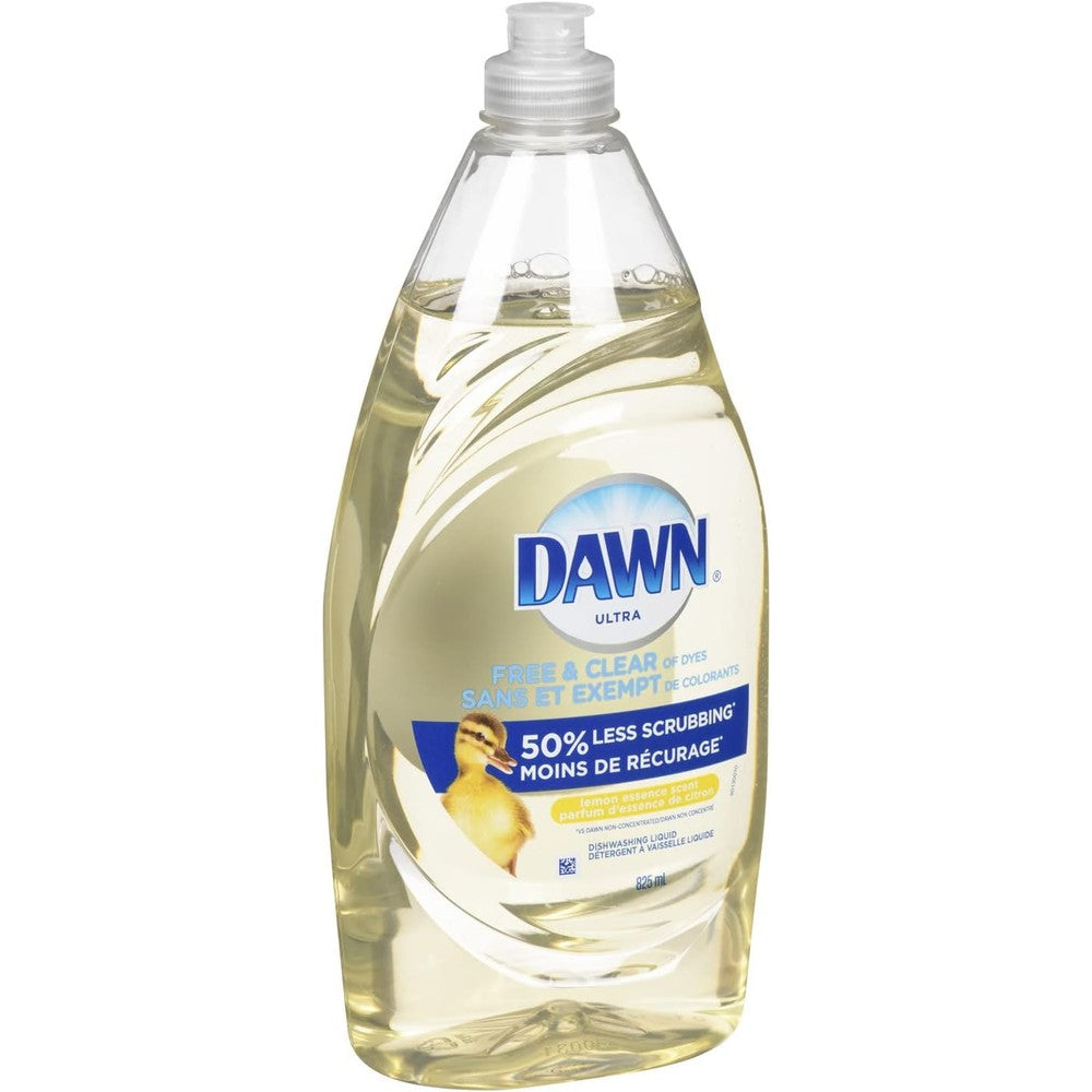 Dawn Ultra Pure Essentials Dishwashing Liquid, Lemon Essence, 16.2 Fluid Ounce