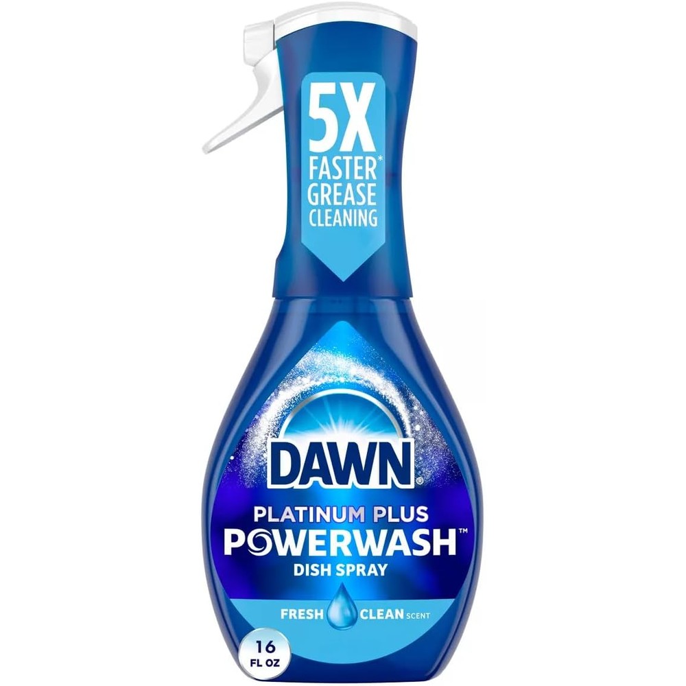 Dawn Platinum Powerwash Dishwashing Liquid Dish Soap Spray Fresh Clean Scent 16 Fluid Ounces