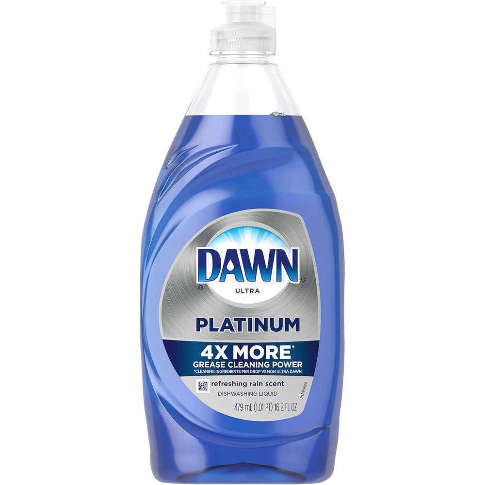 Dawn Ultra Platinum Refreshing Rain Dishwashing Liquid Soap 16.2 Fluid Ounces Pack Of 10