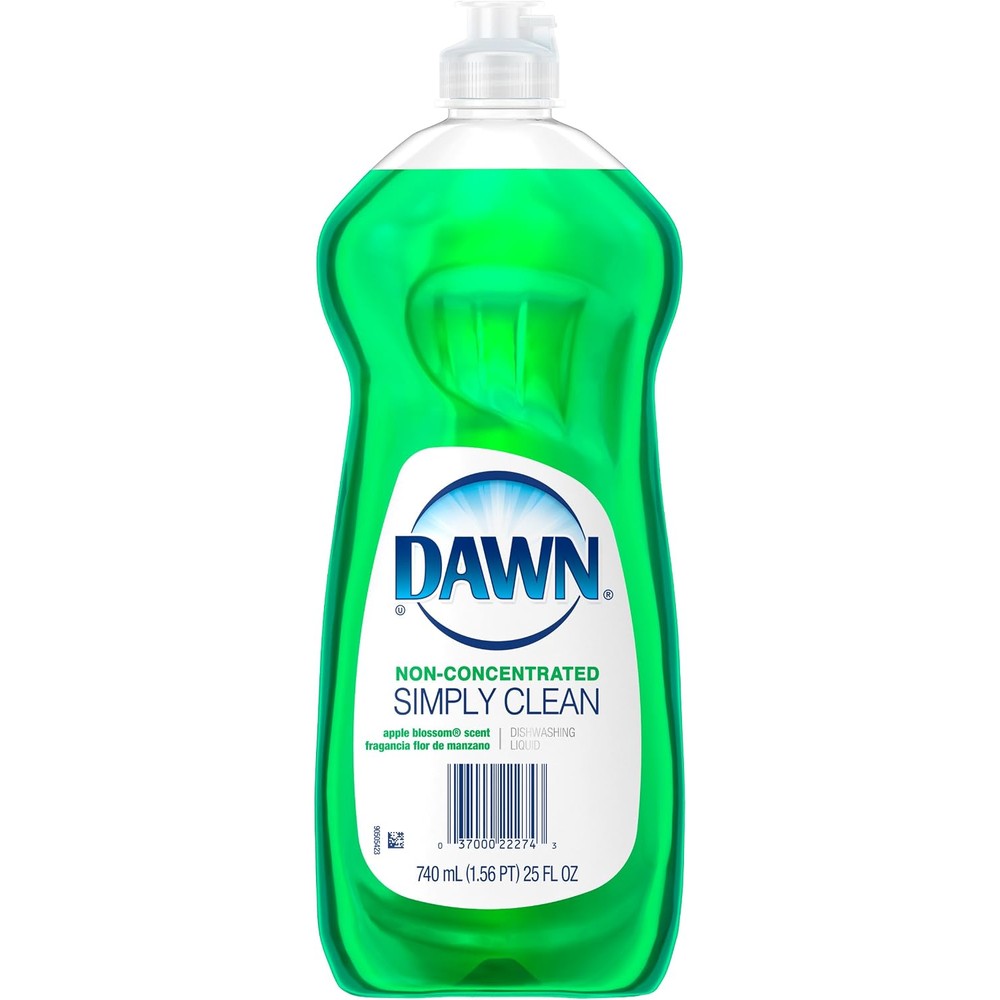 Dawn Simply Clean Non Concentrated Dishwashing Liquid Soap Apple Blossom Scent 25 Fluid Ounce