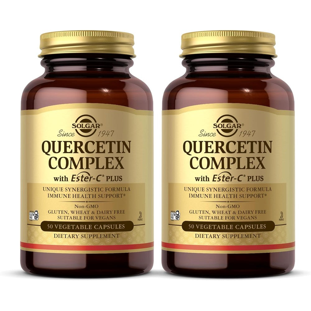 Solgar Quercetin Complex With Ester-C Plus 50 Vegetable Capsules Pack Of 2