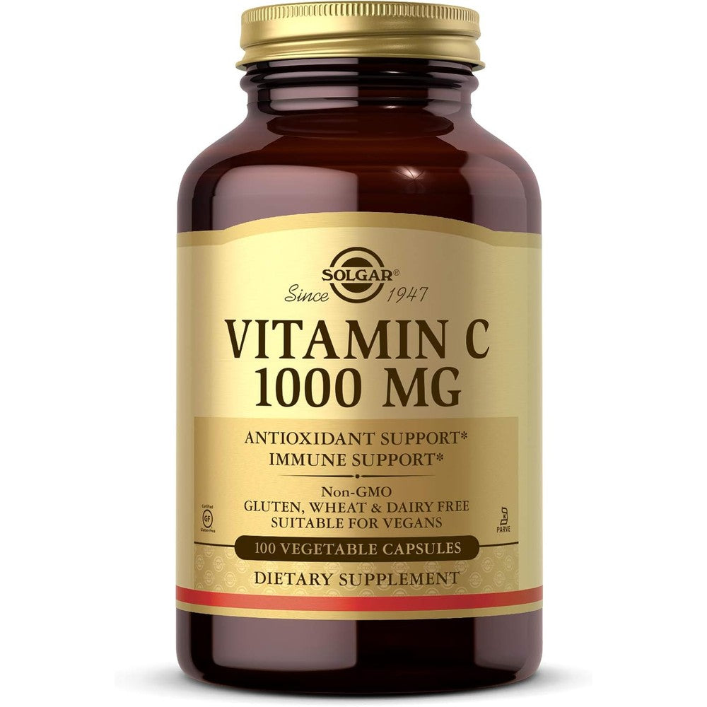 Solgar Vitamin C 1000 Milligrams 100 Vegetable Capsules Antioxidant And Immune Support