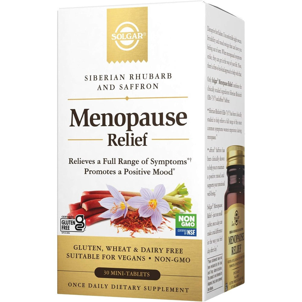 Solgar Menopause Relief Hormone Free Dietary Supplement 30 Tablets