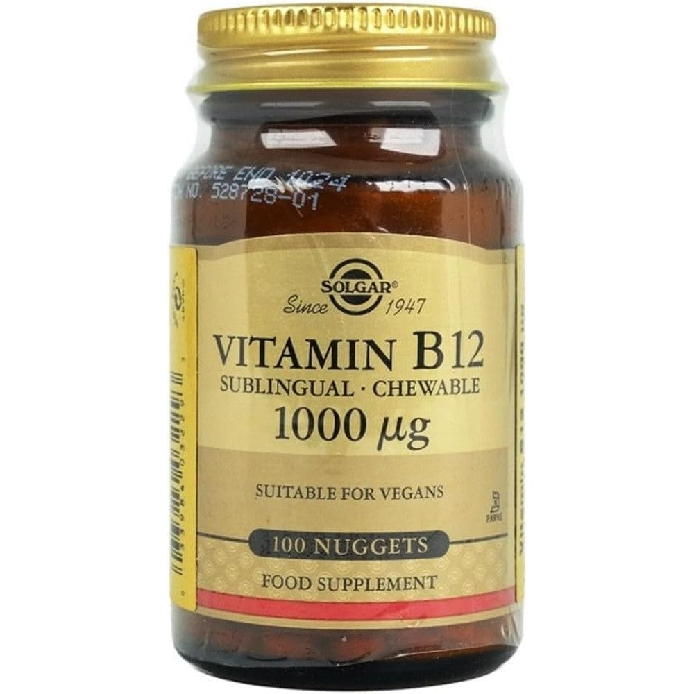 Solgar Vitamin B-12 1000mcg Sublingual Nuggets - 100 Count