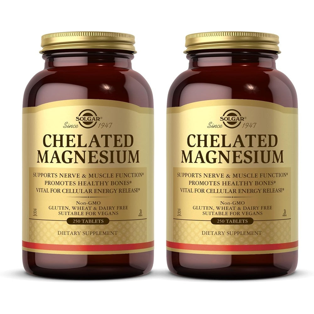 Solgar Chelated Magnesium 250 Tablets Pack Of 2