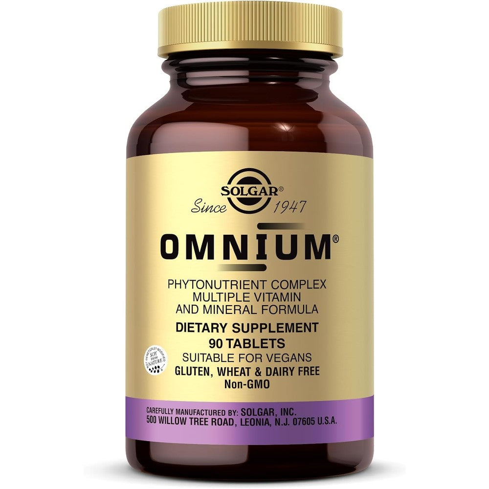 Solgar Omnium Phytonutrient Complex Multiple Vitamin And Mineral Formula 90 Tablets