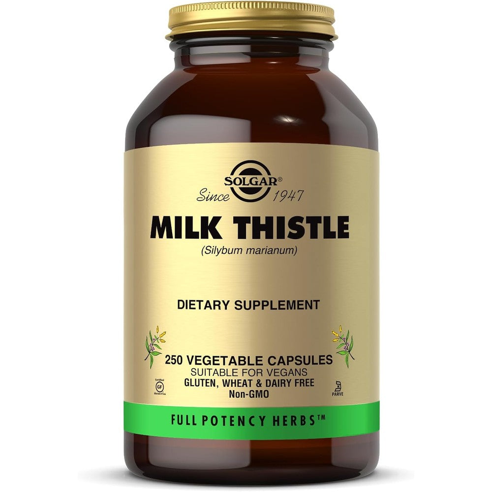 Solgar Milk Thistle Silybum Marianum 100 Milligram 250 Vegetable Capsules