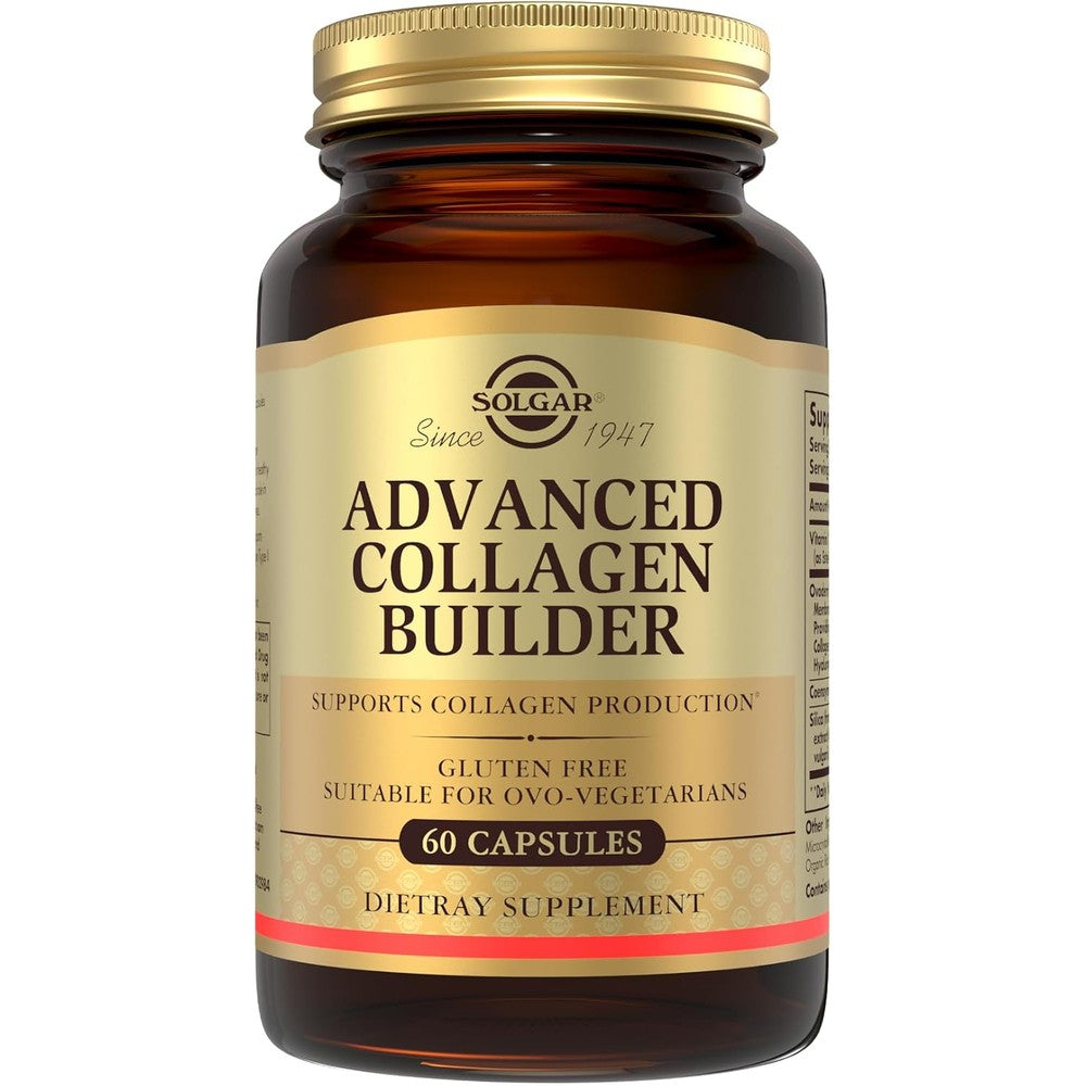 Solgar Advanced Collagen Builder With Vitamin C, Ovoderm, Coenzyme Q10 And Silica - 60 Capsules