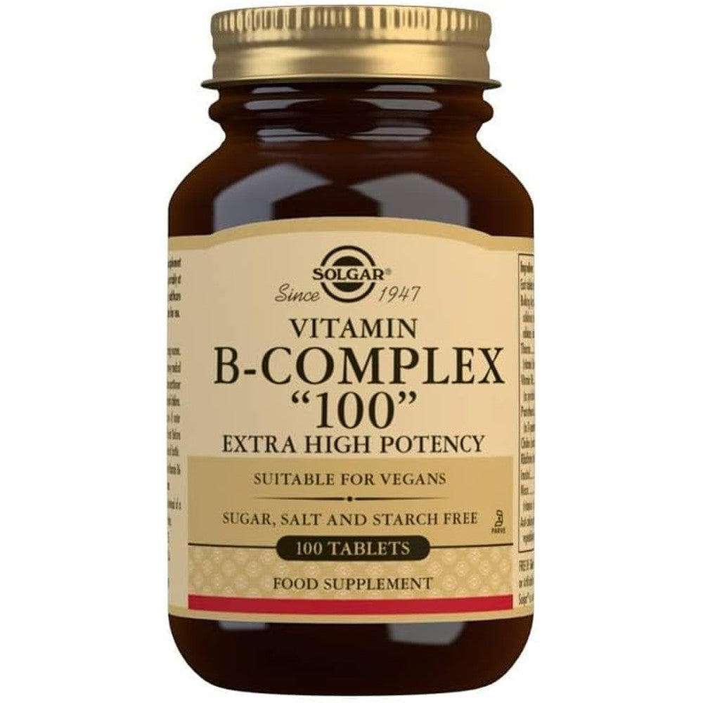 Solgar B-Complex 100 Dietary Supplement Tablets 100 Count