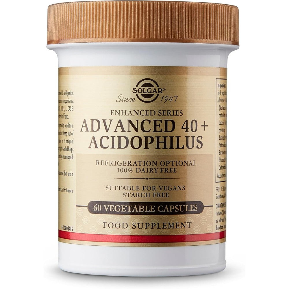 Solgar Advanced 40 Plus Acidophilus Vegetable Capsules Pack Of 60