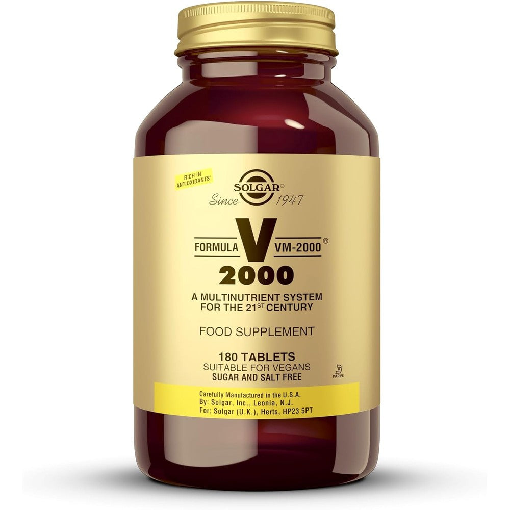Solgar Formula VM-2000 Multinutrient System 180 Tablets