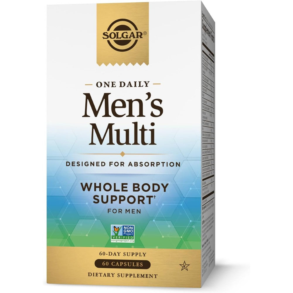 Solgar One Daily Men's Multivitamin Whole Body Support Supplement 60 Servings