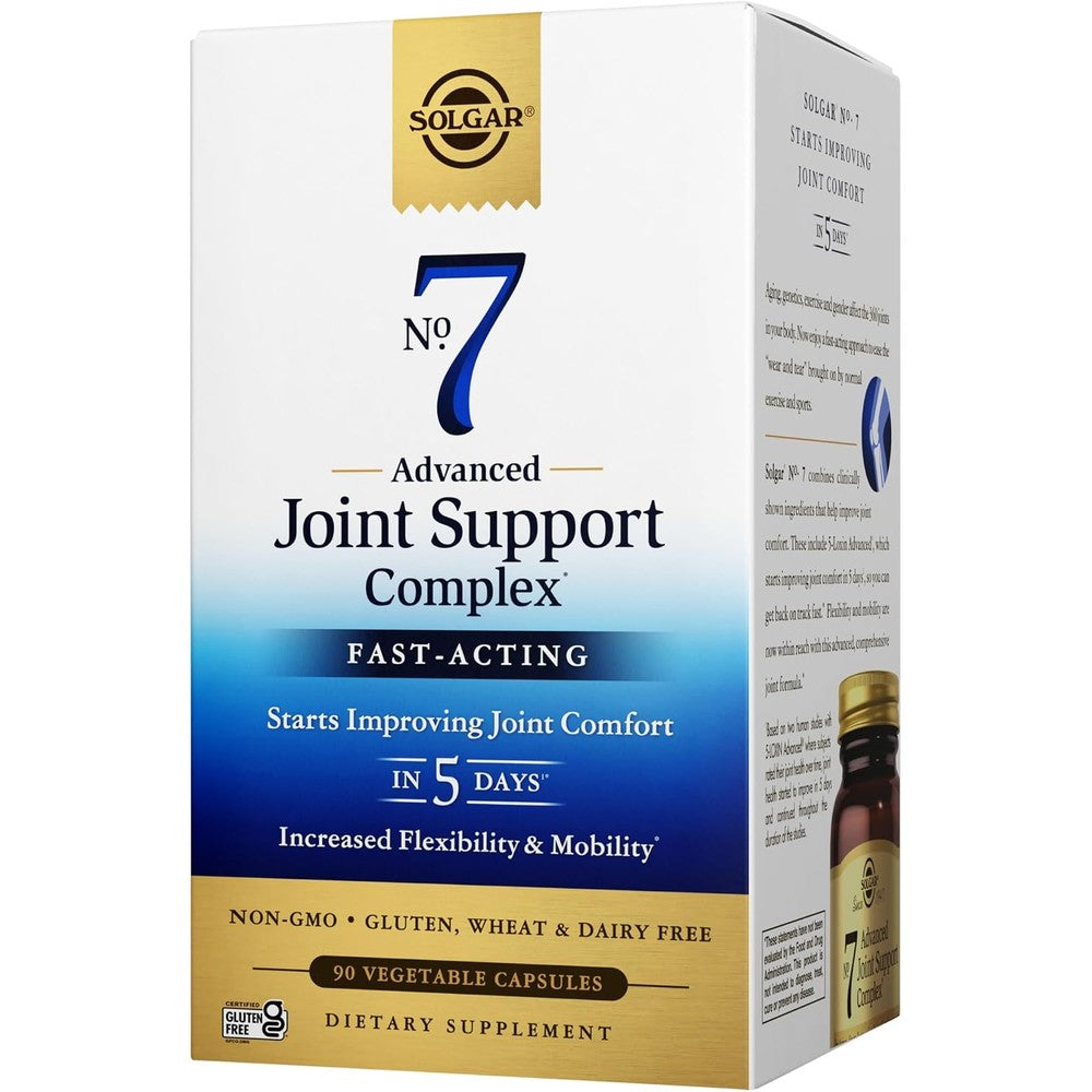 Solgar Number 7 Joint Support And Comfort 90 Vegetarian Capsules - Increased Mobility And Flexibility - Advanced Herbal Complex With Vitamin C And ...