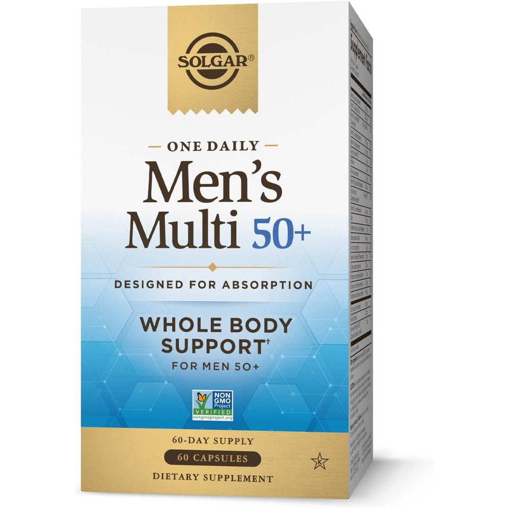 Solgar One Daily Men's Multi 50+ Whole Body Support 60 Vegan Capsules