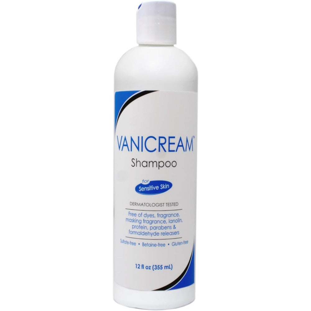 Vanicream Shampoo For Sensitive Skin Formulated For All Hair Types 12 Fluid Ounces Pack Of 1