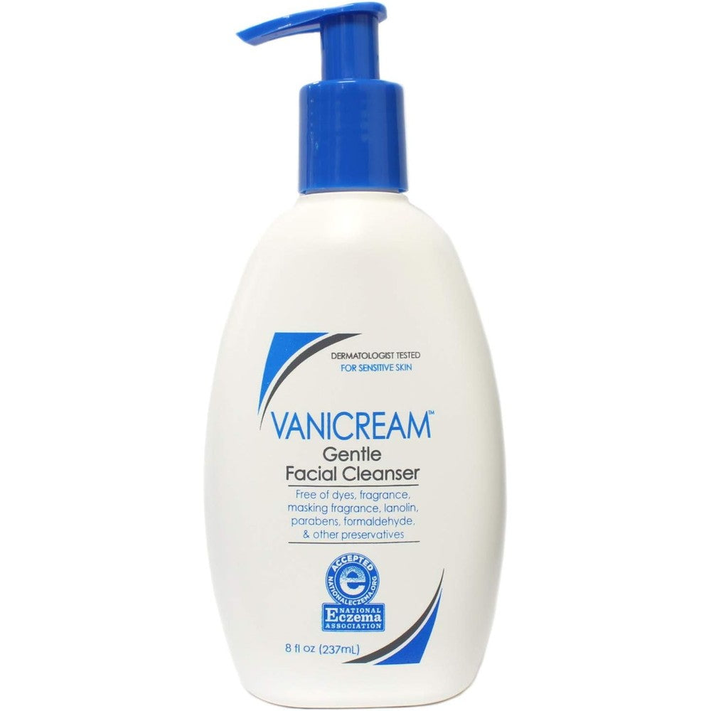 Vanicream Gentle Facial Cleanser For Sensitive Skin Fragrance Free 8 Fluid Ounce