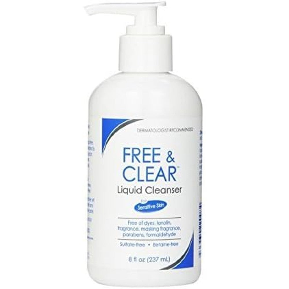 Vanicream Free And Clear Liquid Cleanser For Sensitive Skin 8 Fluid Ounce