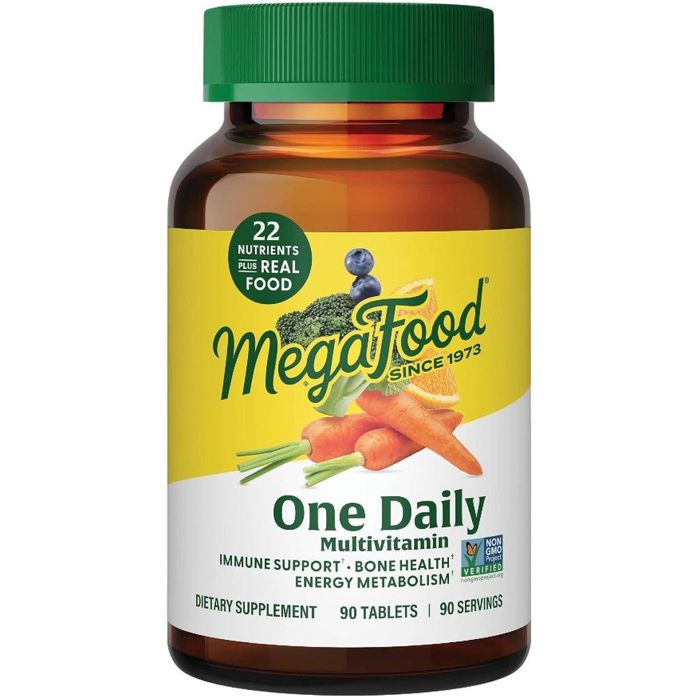 MegaFood One Daily Multivitamin for Women And Men 22 Nutrients 90 Tablets