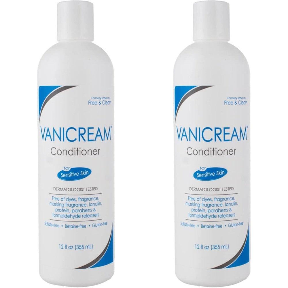 Vanicream Conditioner For Sensitive Skin Free Of Dyes And Fragrance 12 Fluid Ounce Pack Of 2
