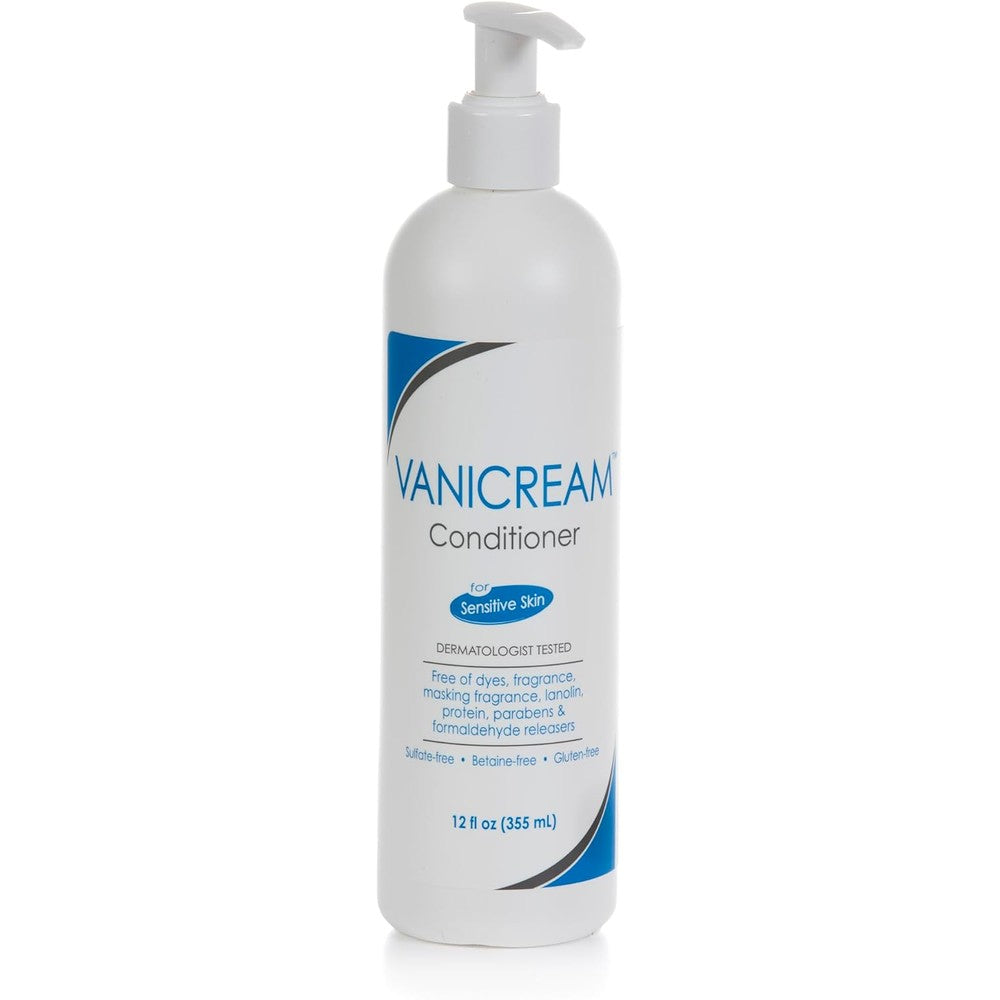 Vanicream Hair Conditioner For Sensitive Skin, Fragrance Free, 12 Fluid Ounces