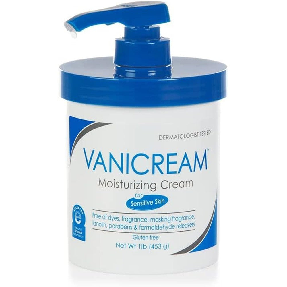 Vanicream Moisturizing Skin Cream For Sensitive Skin With Pump Dispenser 16 Fluid Ounce Pack Of 2
