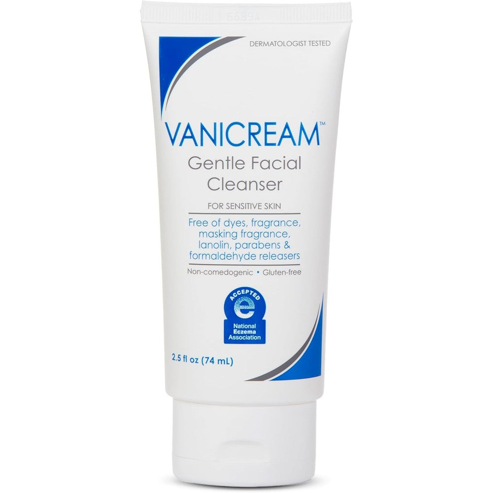 Vanicream Gentle Facial Cleanser Formulated Without Common Irritants For Sensitive Skin 2.5 Fluid Ounce