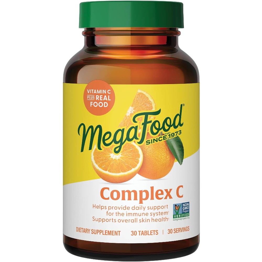 MegaFood Complex C Vitamin C Immune Support Supplement 30 Tablets Daily Support For A Healthy Immune System