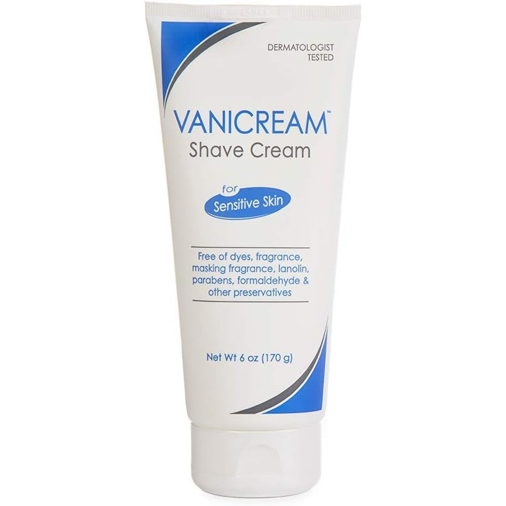 Vanicream Shave Cream For Sensitive Skin Protective Non Lathering Formula Fragrance Free Dermatologist Tested 6 Ounce