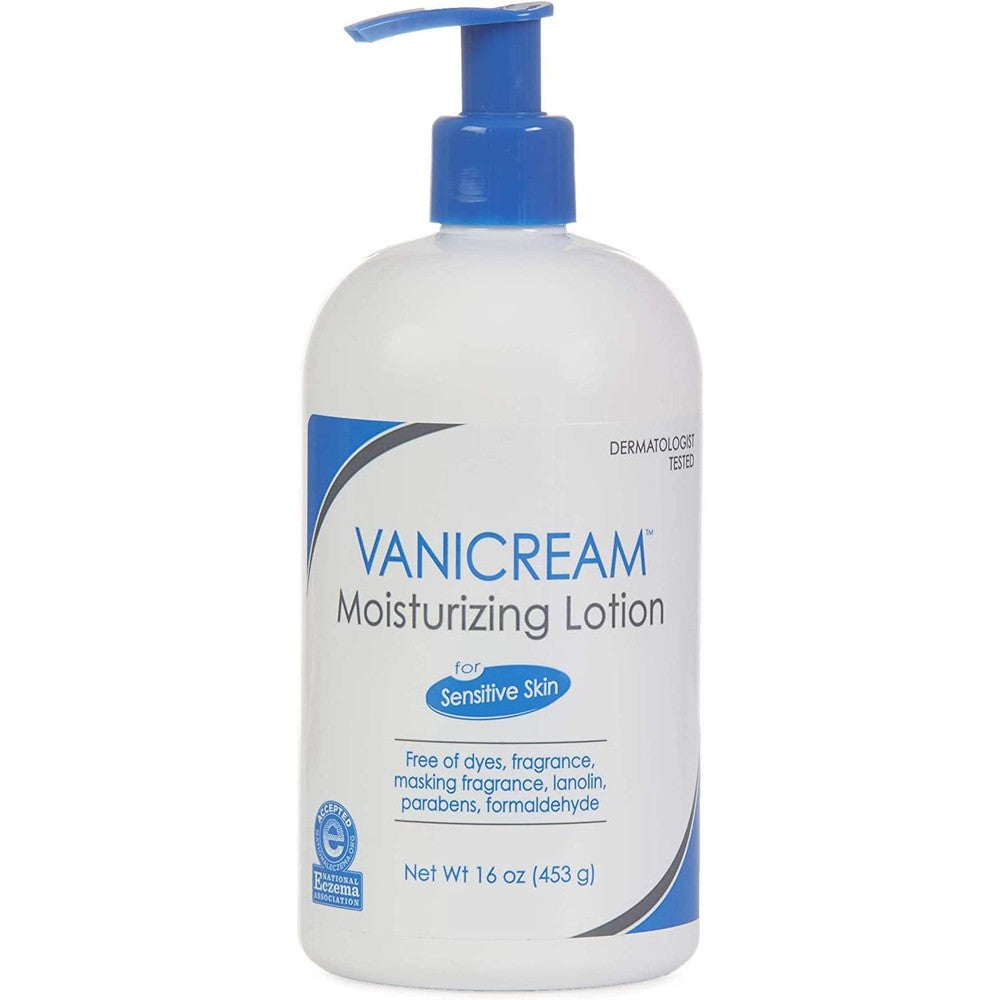 Vanicream Lite Lotion with Pump Dispenser for Sensitive Skin Fragrance Free 16 Ounce