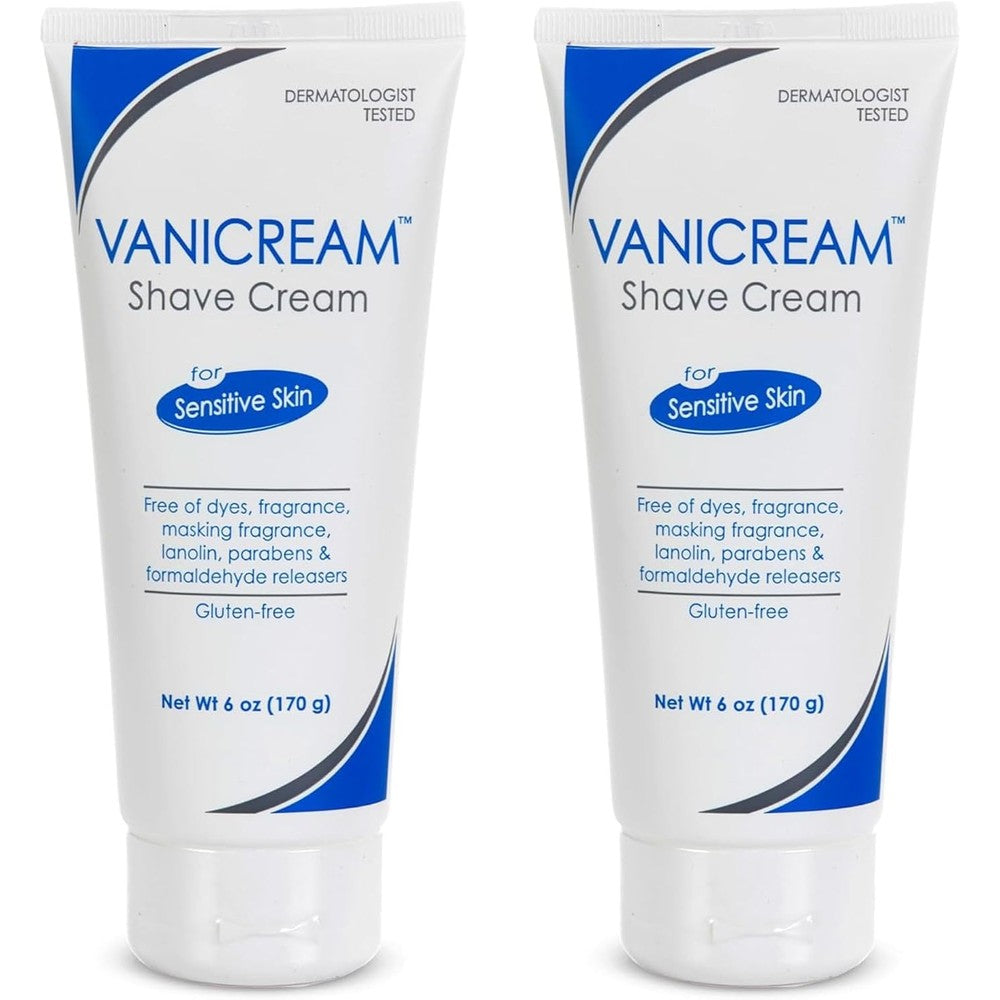 Vanicream Shave Cream For Sensitive Skin 6 Ounces Pack Of 2