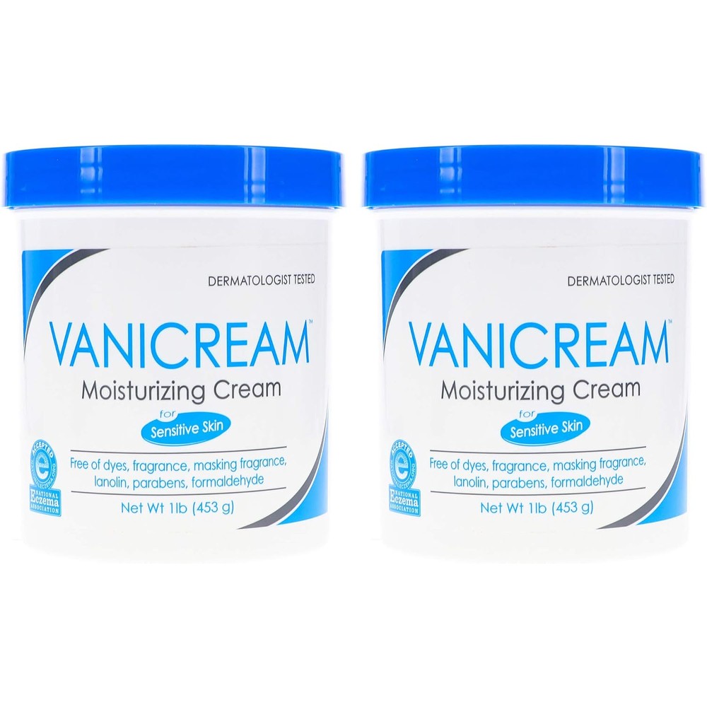 Vanicream Moisturizing Skin Cream 16 Ounces Pack Of 2 For Sensitive Skin