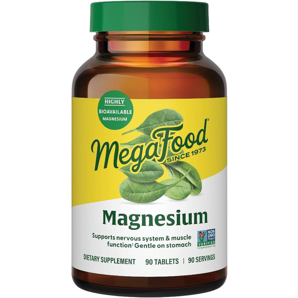 MegaFood Magnesium Glycinate Heart And Nervous System Support 90 Tablets