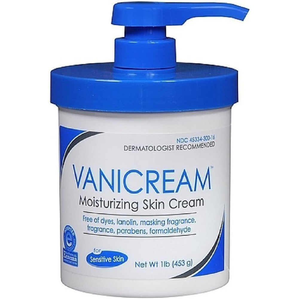 Vanicream Moisturizing Skin Cream With Pump Dispenser 16 Fluid Ounces For Sensitive Skin
