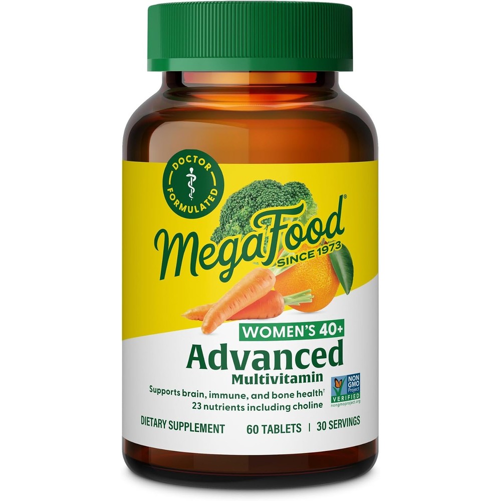 MegaFood Advanced Multivitamin For Women 40 Plus Doctor Formulated 60 Tablets