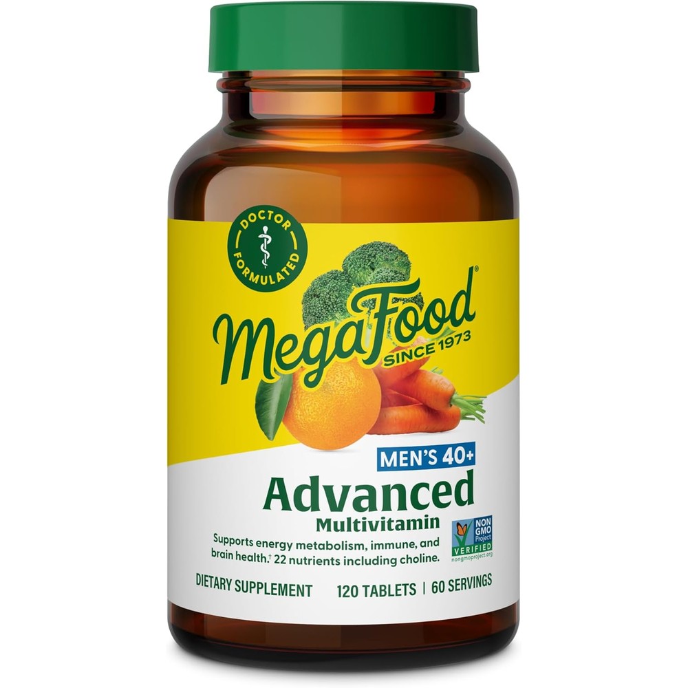 MegaFood Advanced Multivitamin For Men 40 Plus Doctor Formulated 120 Tablets