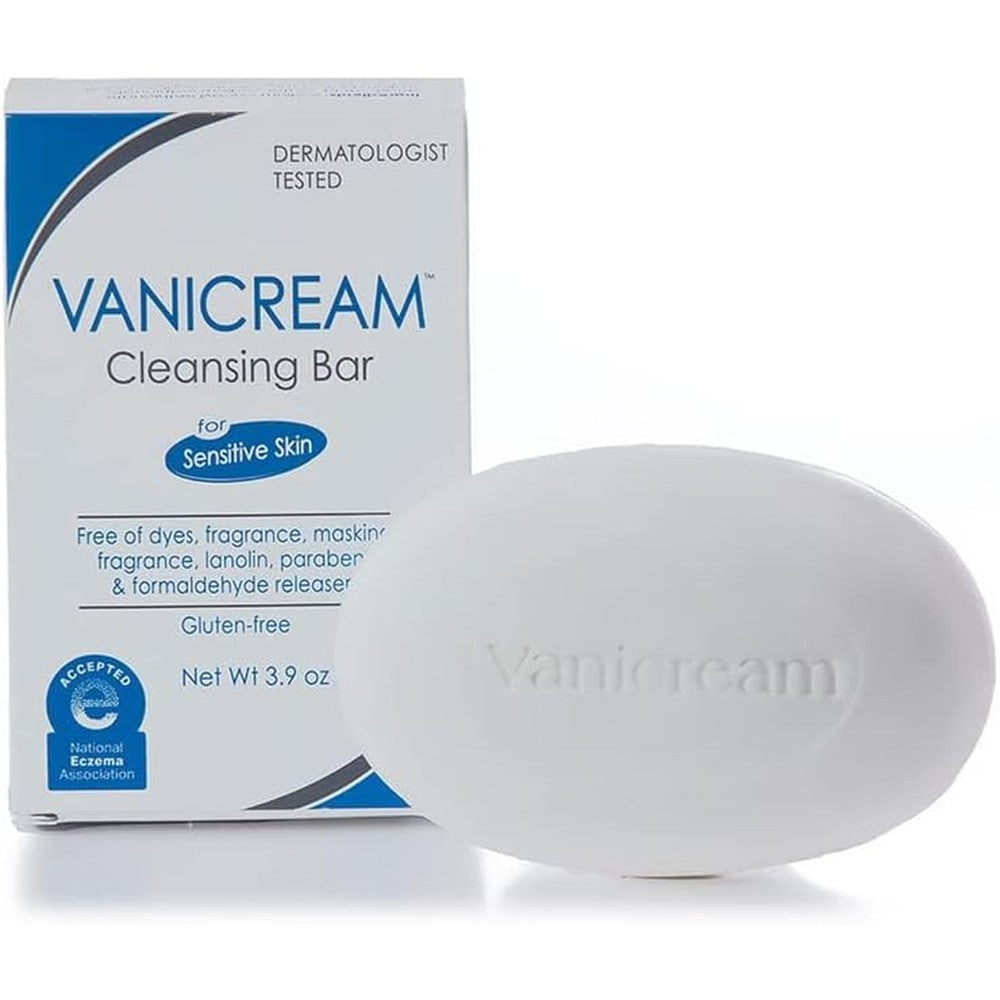 Vanicream Cleansing Bar For Sensitive Skin Gently Cleanses And Moisturizes Fragrance Free Preservative Free 3.9 Ounce