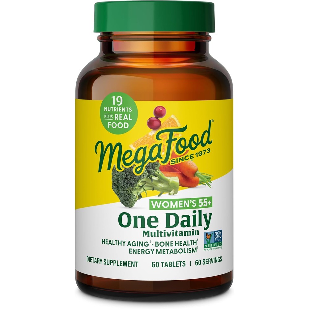 MegaFood One Daily Multivitamin For Women 55 Plus With 19 Nutrients 60 Tablets