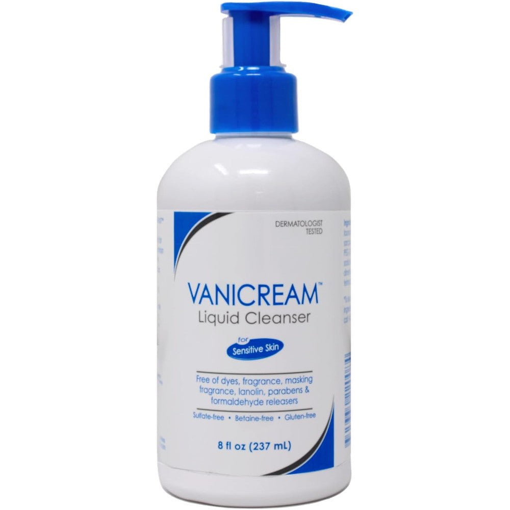 Vanicream Liquid Cleanser For Sensitive Skin Fragrance Free 8 Fluid Ounces