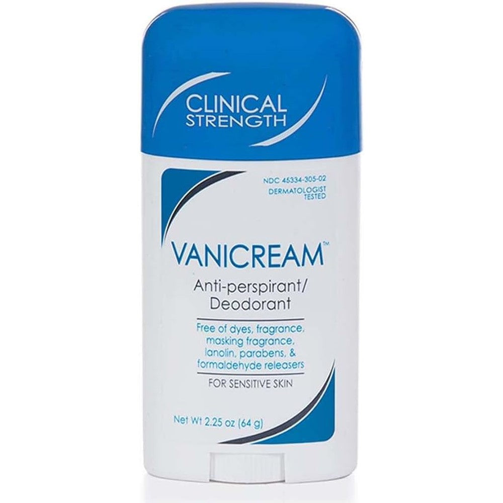 Vanicream Anti-Perspirant Deodorant Clinical Strength Sensitive Skin 2.25 Ounces Pack Of 2