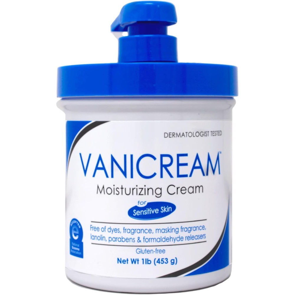 Vanicream Moisturizing Skin Cream With Pump Dispenser 1 Pound