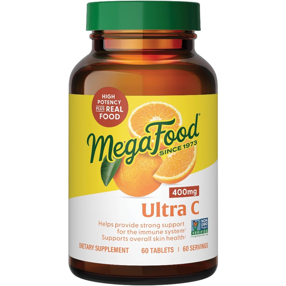 MegaFood Ultra C 400 mg Vitamin C Immune Support Supplement 60 Tablets