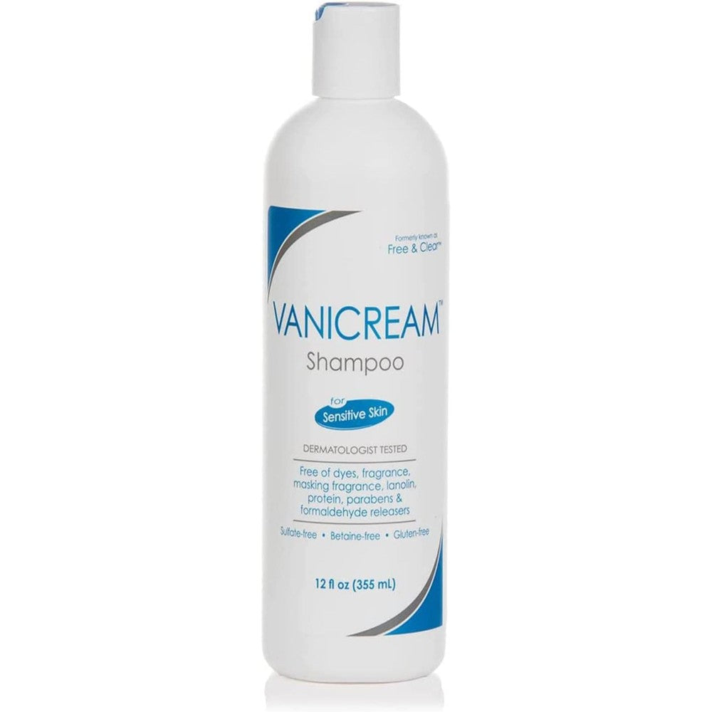 Vanicream Free And Clear Hair Shampoo For Sensitive Skin Fragrance Free 12 Ounce