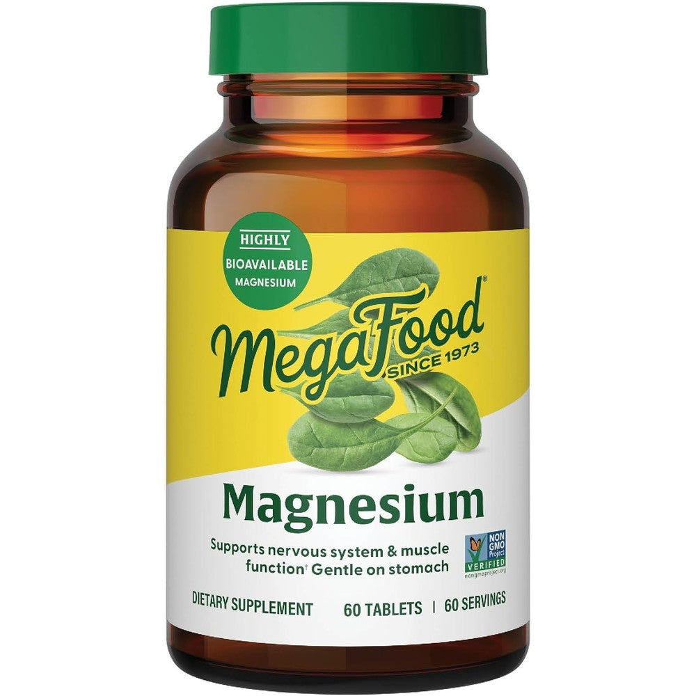 MegaFood Magnesium Glycinate Heart And Nervous System Support 60 Tablets